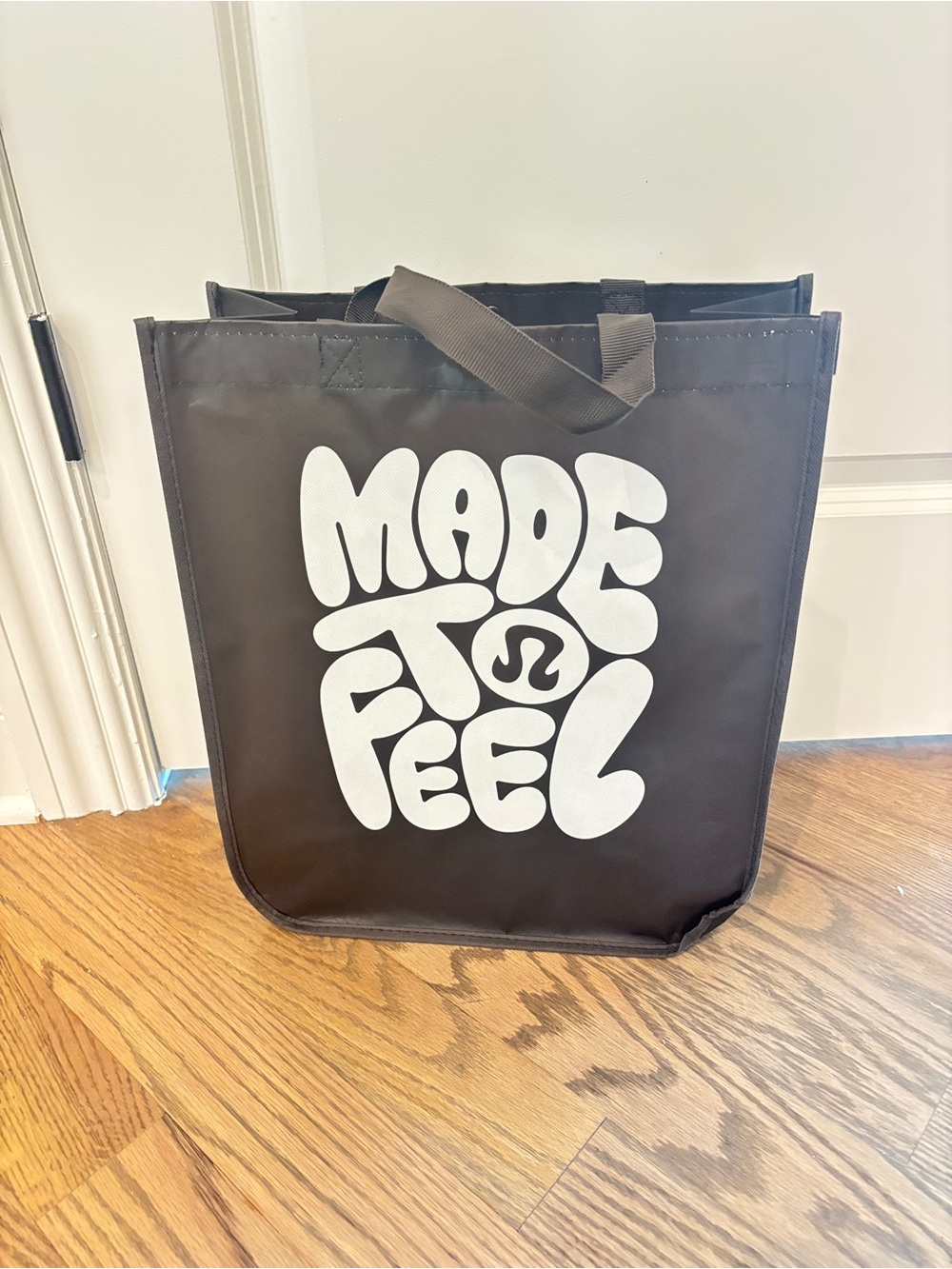 New Lululemon Made To Feel Large Black and White Shopping Bag Sept 2026